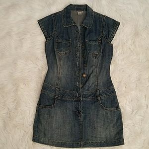 Mini jean dress